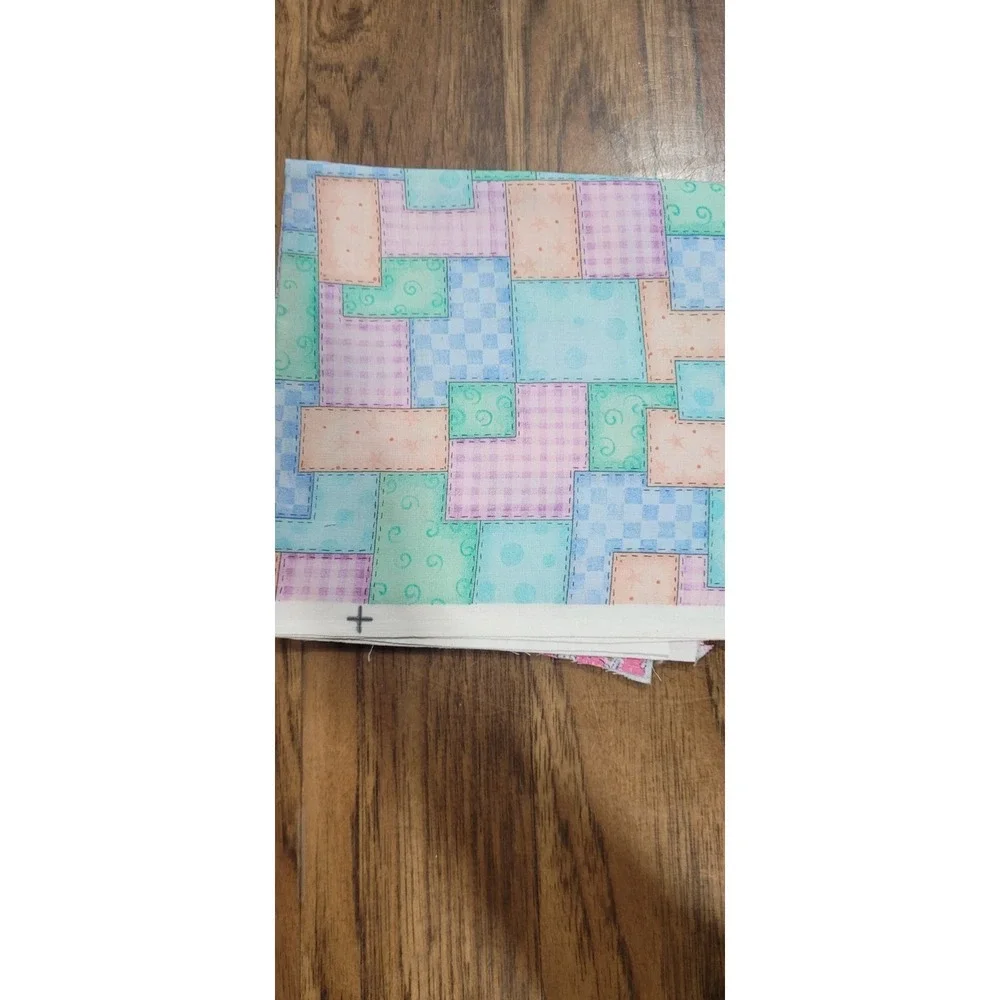 9 Assorted Cotton Blend Fabric Material Care Bear Baby